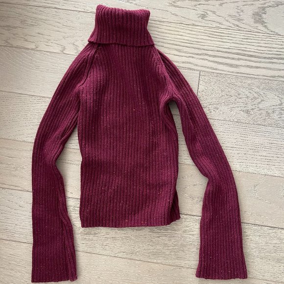 VINTAGE Abercrombie & Fitch stretch SWEATER 70% cotton new rare - Picture 1 of 7